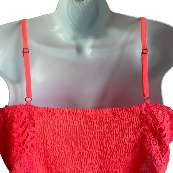 Y2K Women Crop Corset Top L Vibrant Sweetheart Neck Coquette Flirty Retro Girly - Picture 5 of 10